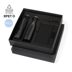 Komplekt – pudel, vihmavari, pastapliiats ja märkmik Gregory