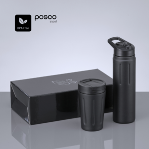 Scandic Drinking Set: termokruus 350 ml ja terasest veepudel 750 ml