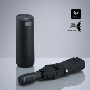 Dynamic Set: kohvikruus 450 ml ja automaatne vihmavari