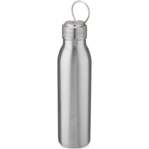 Harper 700 ml stainless steel water bottle with metal loop