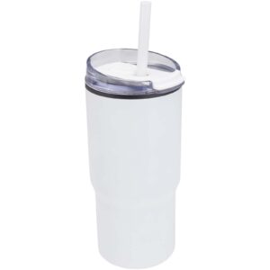 Westin 540 ml RCS recycled double wall insulated tumbler with straw
