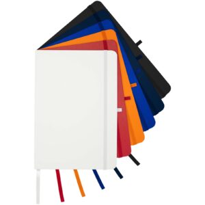 Teak A5 recycled hard cover notebook with lined pages
