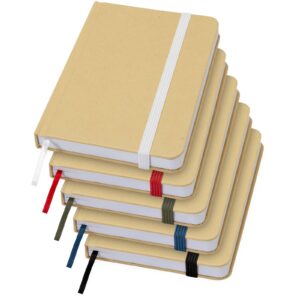 Reed A6 recycled hard cover notebook with plain pages