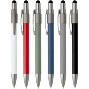 Rill RCS recycled ballpoint pen with stylus and fidget spinner (blue ink)