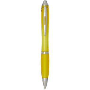Nash RCS recycled plastic ballpoint pen with coloured barrel and grip (blue ink)