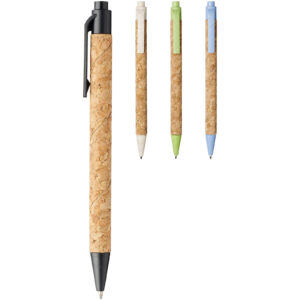 Midar cork and wheat straw ballpoint pen (black ink)