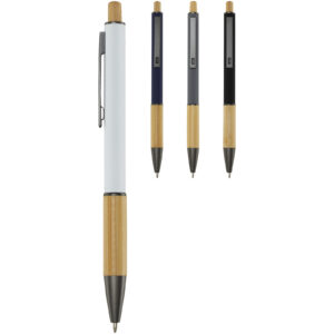 Darius recycled aluminium ballpoint pen (blue ink)