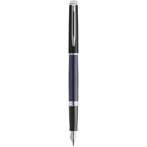 Hemisphere colour blocking fountain pen with palladium trim (blue ink)