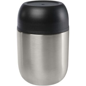 Supo 480 ml double-walled recycled stainless steel lunch pot with foldable spoon