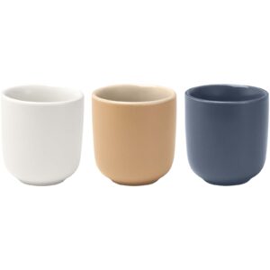 Male 90 ml ceramic espresso cups with matt finish - set of 2