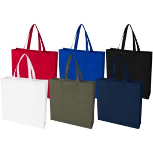 EcoSeal GRS recycled nonwoven gusset tote bag 12L