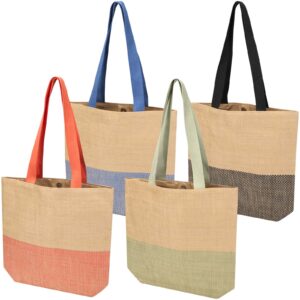 Rhythm straw paper tote bag 10L