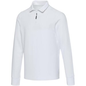 Apollo 245 g/m² long sleeve unisex half zip polo
